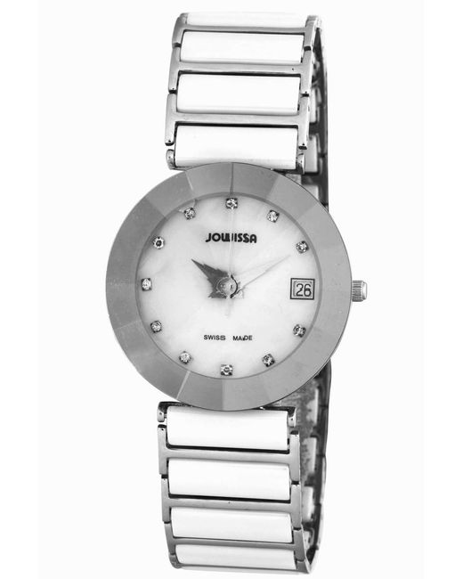 JOWISSA Gray Pyramid 'Smother Of Pearl Watch