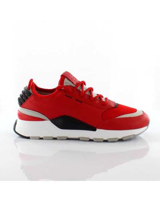 PUMA Rs 0 Sound Lace Up Trainers Running Slip On Shoes 366890 03 in Red for Men Lyst UK