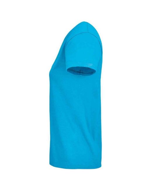 Sol's Blue Ladies Pioneer Organic T-Shirt (Aqua)