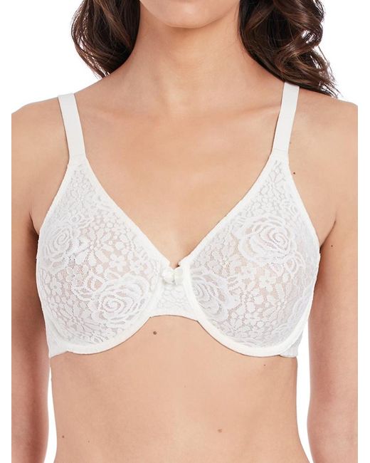 Wacoal White Halo Lace Underwire Bra
