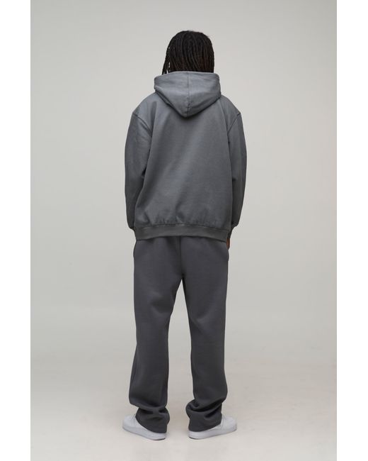 BoohooMAN Red Oversized Nirvana License Printed Hoodie for men