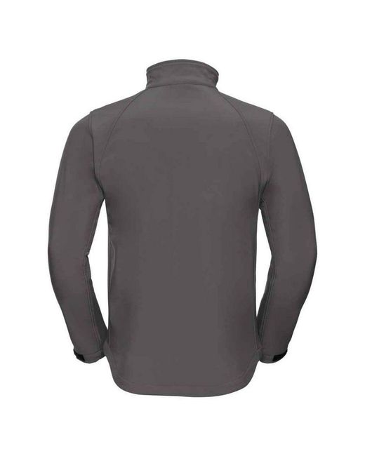 Russell Gray Plain Soft Shell Jacket (Titanium) for men
