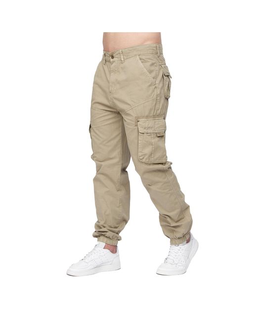Duck and Cover Natural Kartmoore Combat Trousers Cotton for men