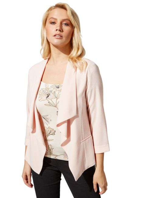Roman Natural Tab Back Waterfall Jacket