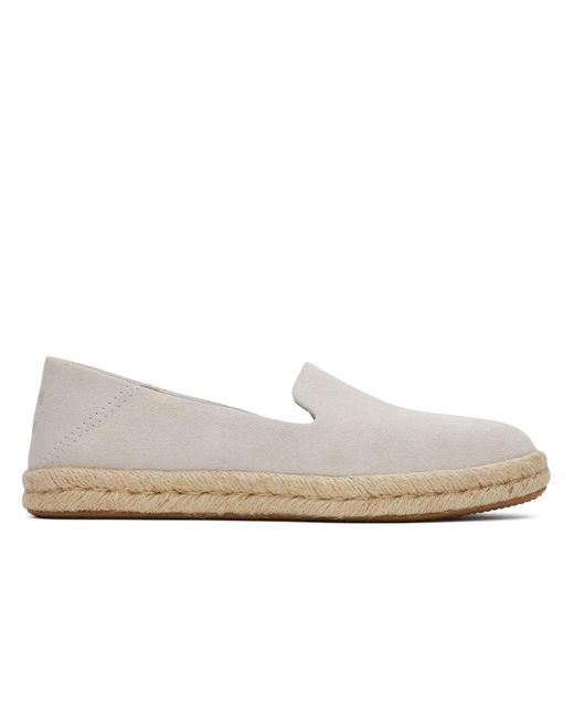 TOMS White Santiago Suede Shoes