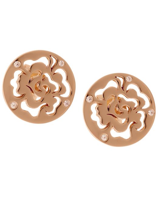 Orphelia Metallic 'Fiore' 925 Sterling Stud Earrings