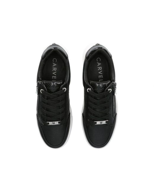 Carvela Kurt Geiger Black Jive Zip Sneakers
