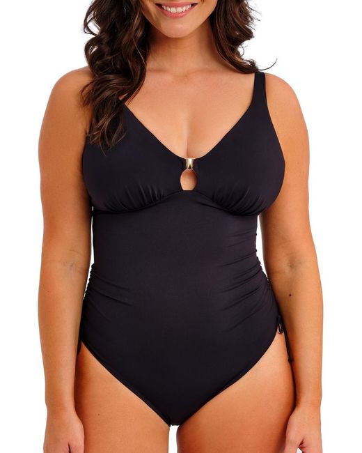 Fantasie Black Merissa Non-Wired Plunge Swimsuit