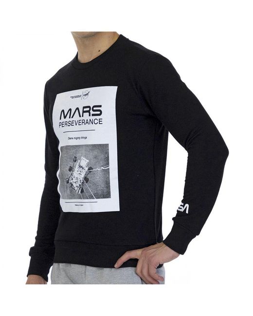 NASA Eenvoudig Sweatshirt in het Blue voor heren