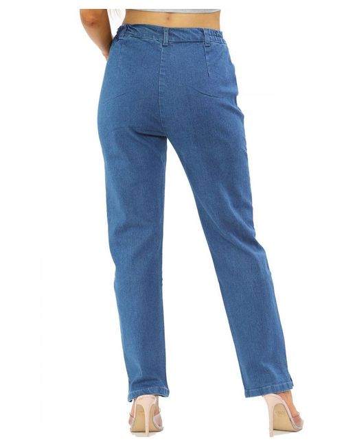 MYT Blue Side Elastic Waist Jeans