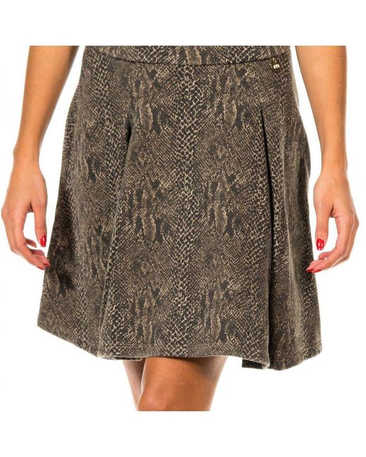 Met Multicolor A-Shaped Skirt With Side Zipper 70Dgc0263