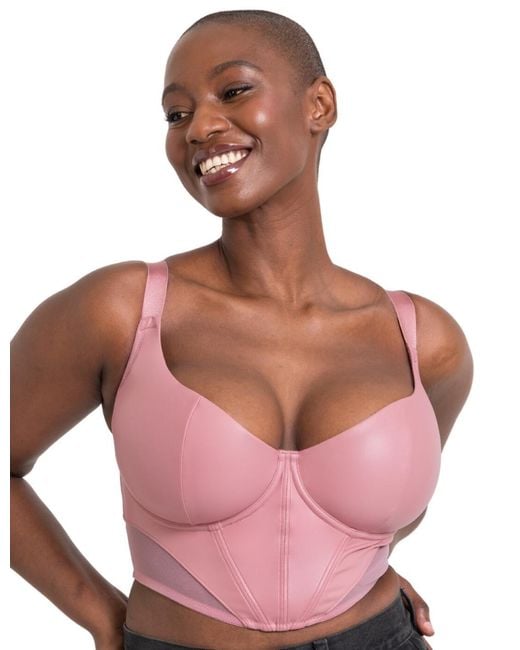 Curvy Kate Pink Storm Scooped Balcony Longline Bra