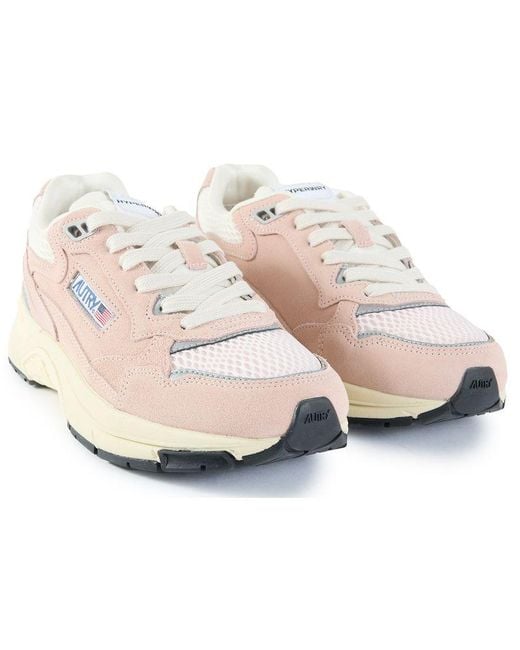 Autry Pink Hyperway Low Trainers