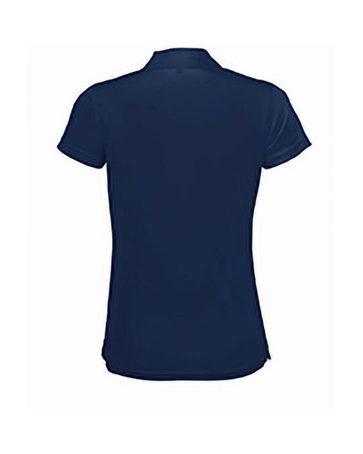 Sol's Blue Ladies Performer Short Sleeve Pique Polo Shirt (French)