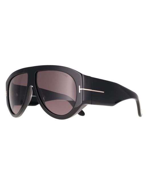 Tom Ford Gray Aviator Shiny Light Mirror Bronson Ft1044 for men