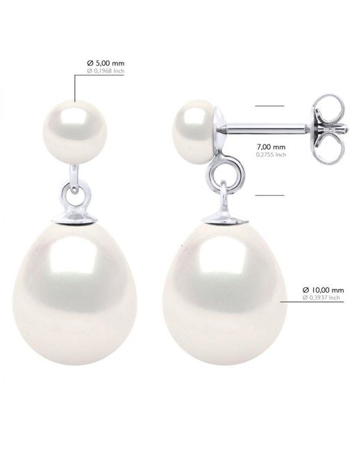 Ateliers Saint Germain White Double Earrings