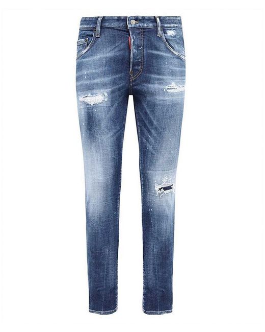 DSquared² Basic Wash Cool Guy Jeans In Blauw in het Blue voor heren