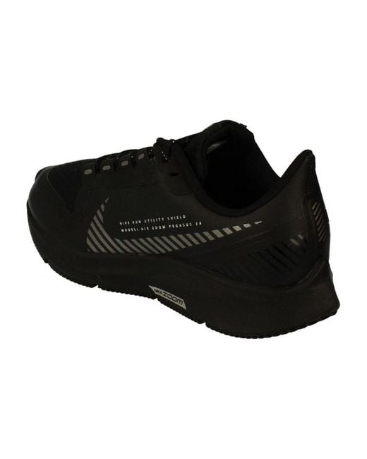 Nike Black Air Zoom Pegasus 36 Shield Trainers