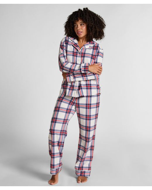 Hunkemöller White Pyjamaset Polar Fleece