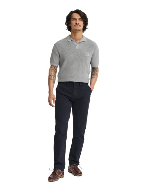 POLO CLUB Black Chino Trousers Regular Fit Trouser33 for men