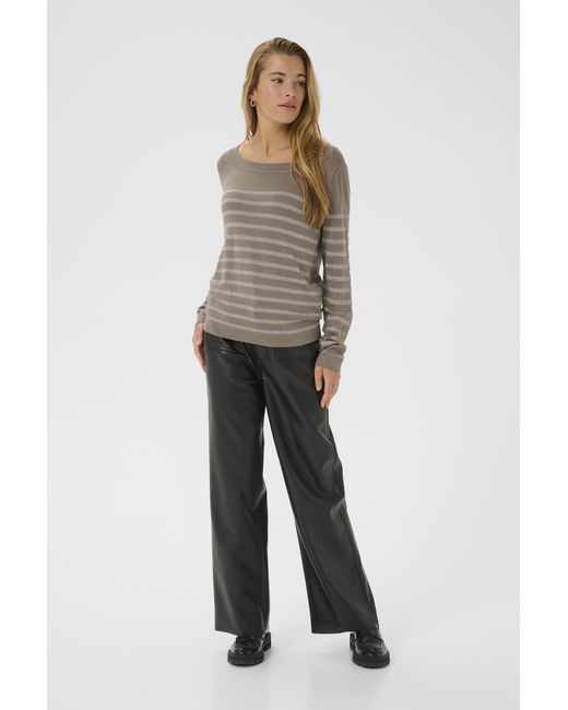 Kaffe Pullover Kalizz Pullover Tight Fit in het Brown