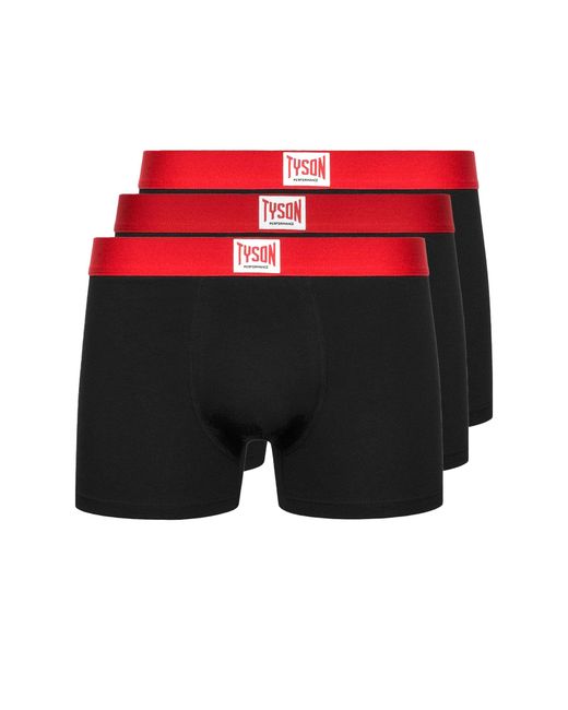 Tyson Black Boxer Shorts 3Pk for men