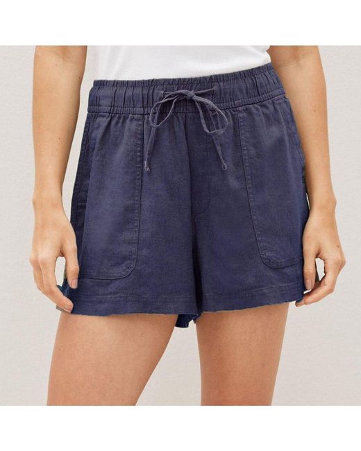 Gap Blue Tencel Relaxed Shorts