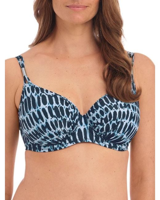 Fantasie Blue Ladies Kotu Full Cup Bikini Top