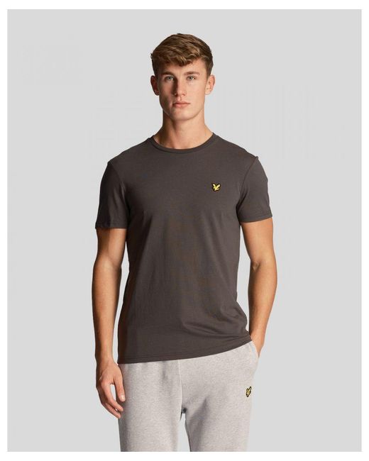 Lyle & Scott Gray Sports Short Sleeve Martin T-shirt for men