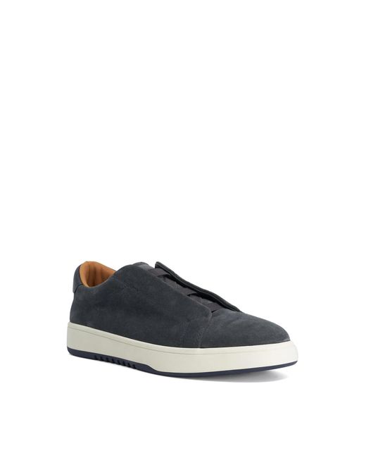 Dune Blue Troys Troys Lace-Less Cupsole Trainers for men