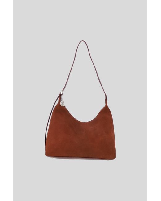 Ashwood Leather White Genuine And Suede Shoulder Bag With Adjustable Strap