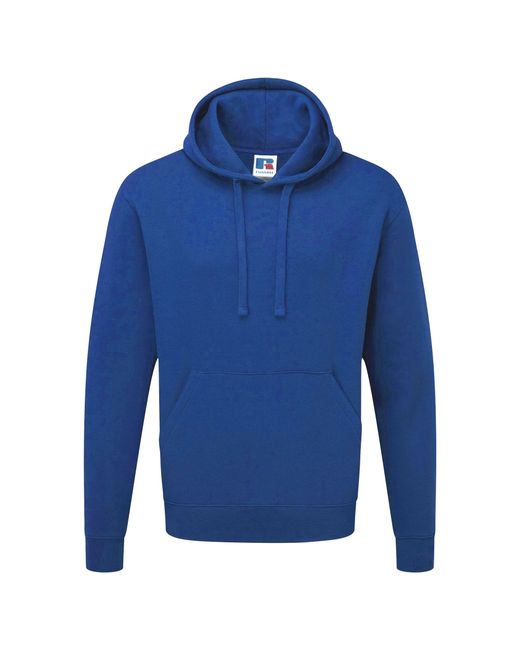 Russell Blue Authentic Hooded Sweatshirt Hoodie (Bright Royal) for men