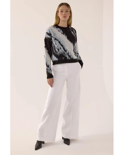 Hiccup Black Abstract Pattern Sweater