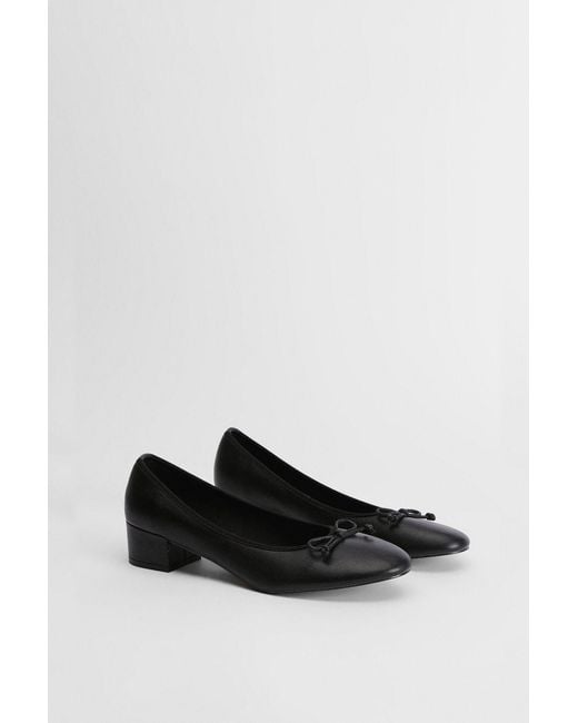 Good for the Sole Black Barrie Faux Leather Low Heel Ballet Pumps