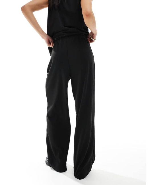 Vero Moda Black Wide Leg Jersey Crepe Trouser Co-Ord