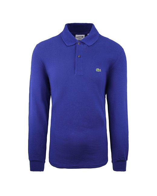 Lacoste Blue Classic Fit Polo Shirt Cotton for men