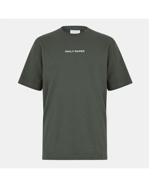 Daily Paper Green Short Sleeve Crew Neck T-Shirt for men