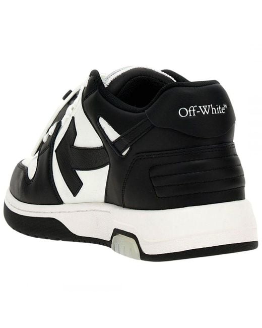 Off-White c/o Virgil Abloh Black Off- Out Of Office And Leather Sneakers for men
