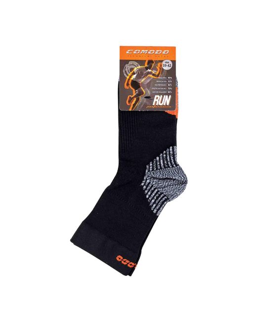 Comodo Black 1 Pack Low Cut Ankle Compression Running Socks for men