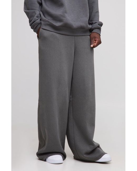 BoohooMAN Gray Tall Basic Extreme Wide Leg Jogger for men