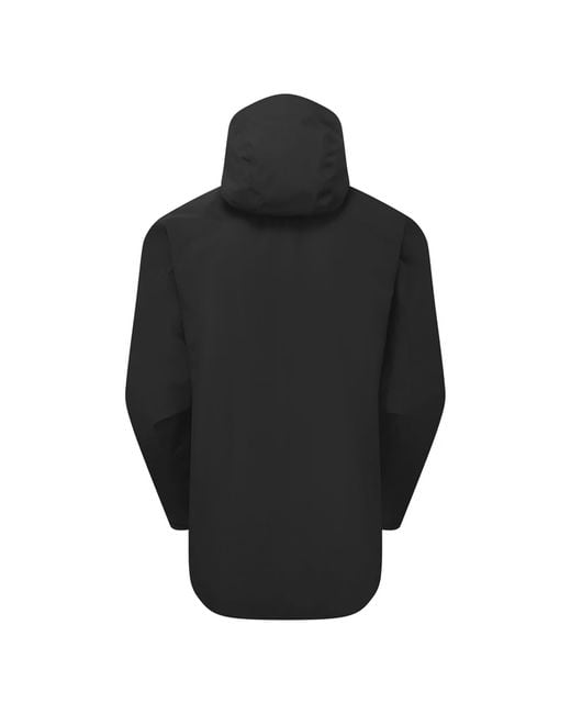Sprayway Black Waterproof Gore-Tex Hooded Hiking Jacket Rain Shell Coat for men