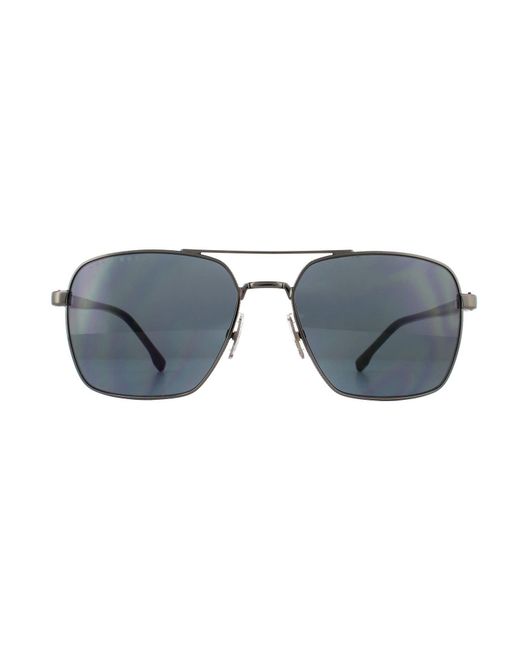 Boss Gray Sunglasses 1045/S V81 Ir Dark Ruthenium Metal for men