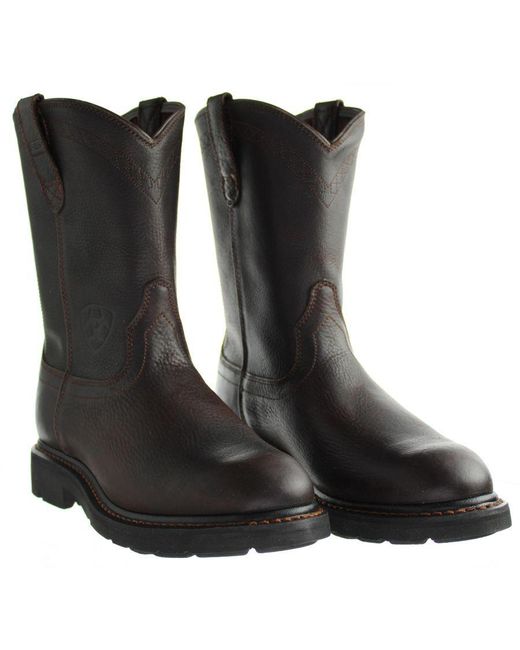 Ariat Black Sierra Boots Leather (Archived) for men