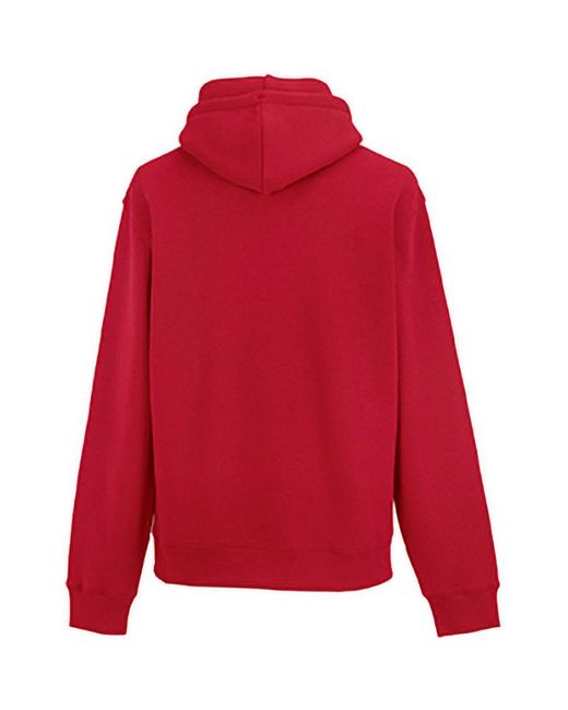 Russell Red Authentic Hooded Sweatshirt Hoodie (Classic) for men