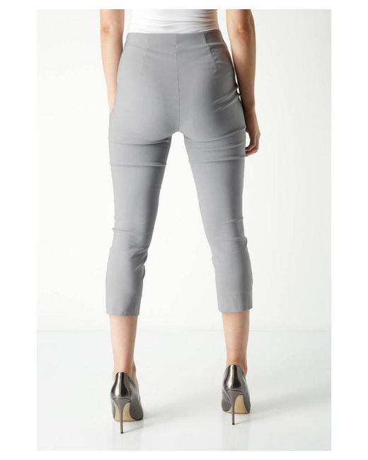 Roman Blue Cropped Stretch Trouser