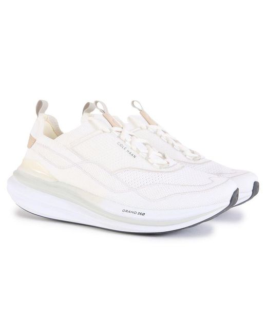 Cole Haan White Original Grand Quadstar Stitchlite Trainers for men