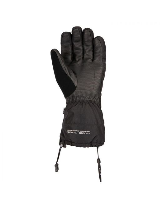 DLX Black Adult Lindley Dlx Ski Gloves
