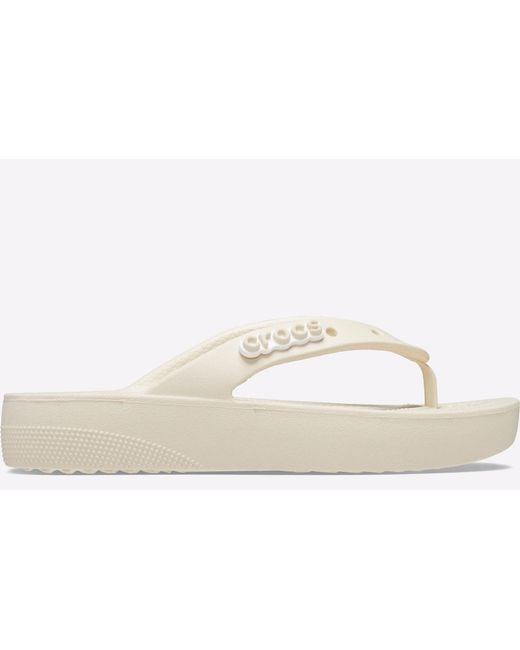 CROCSTM White Classic Platform Flip Flop