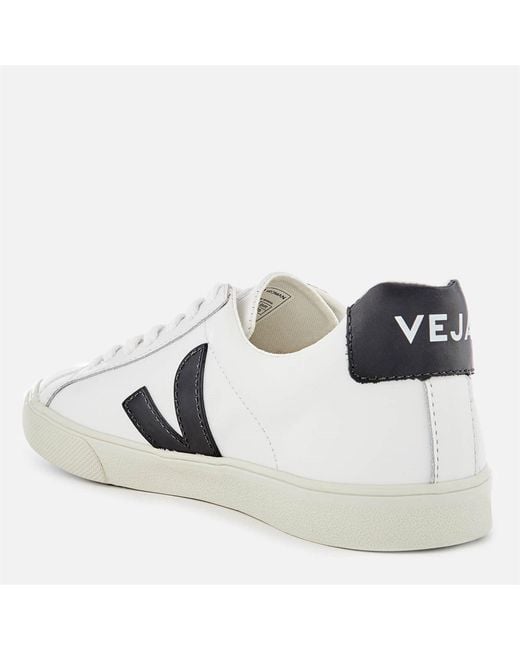 Veja White Esplar Leather Court Trainers