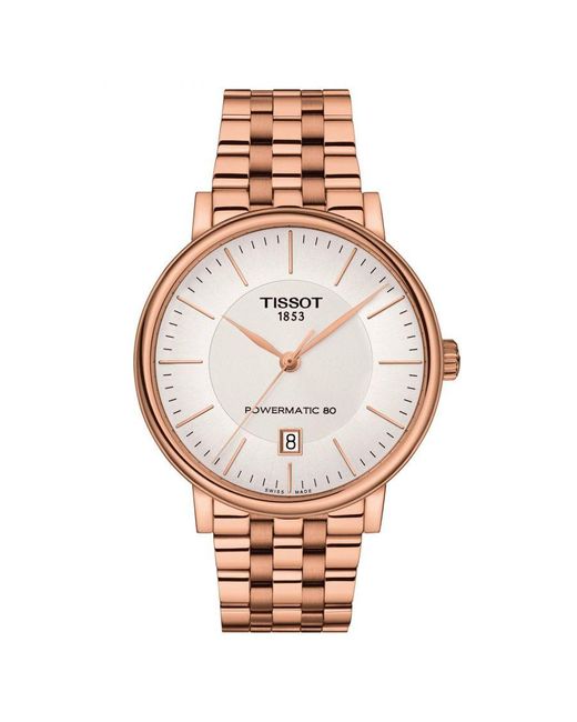 Tissot Carson Premium Rose Gold Watch T1224073303100 Stainless Steel in